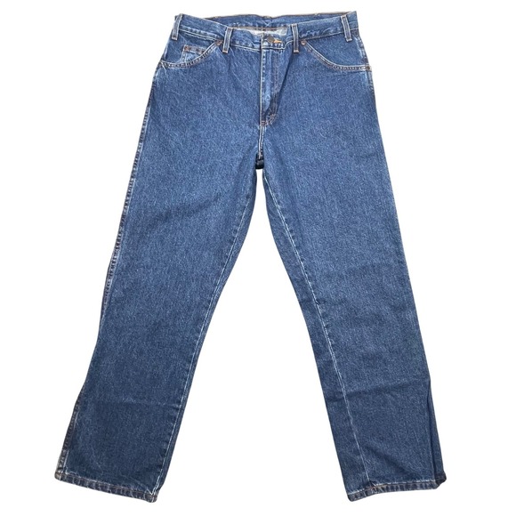Dickies Other - NWT Dickies Blue Jeans Regular Fit Straight Leg 5 Pocket Workwear Mens 33x30